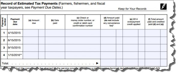 assignment of estimated tax payments in a divorce